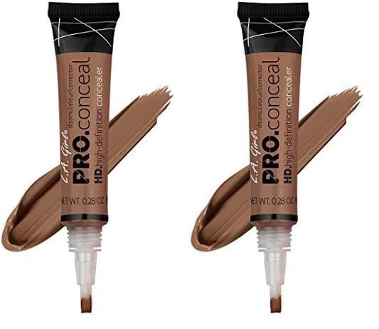 L.A. Girl HD Pro.Conceal, Dark Cocoa GC988 (Pack of 2)