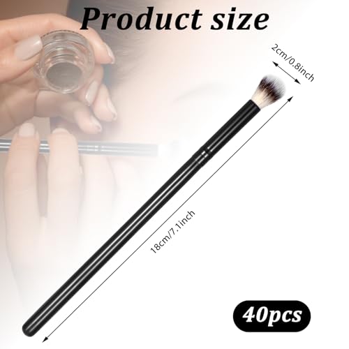 Lash Cleaning Brush, 40Pcs Lash Shampoo Brushes Fluffy Eyeshadow Brush Eyelash Brushes Eyelash Extensions Brush Eye Makeup Brush Set Lash Bath Kit Peel Off Blackhead Brush Remover Tool, Lash Supplies