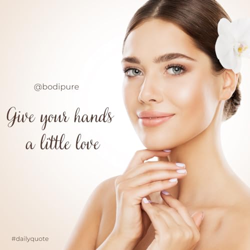 Bodipure Premium Hand Mask Keratin Gloves | Moisturizing Gloves for Dry Hands & Nail-Strengthening & Cuticle Softening | Spa Experience at Home | Chemical Free & for All Skin Types | 4 Pairs