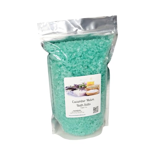 Bath Salts | 20lbs Bulk Bag/Box (320 oz.) | Cucumber Melon Scent | Epsom Salt | Sea Salt | Wholesale | Bathing | Body Care | Beauty | Relaxation | Spa | Pedicure | Manicure