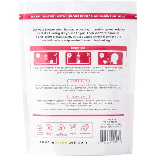 Head Hug Shower Steamers Aromatherapy for Soothing Relief, Bath Gift for Women, Mothers Day, Shower Steamers for Women and Men, Shower Bombs Made in the USA, Shower Tablets with Essential Oils