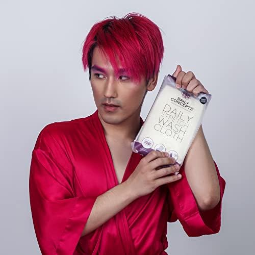 DAILY CONCEPTS - Daily Stretch Wash Cloth Reusable Packaging for Whole Body Exfoliation, Stretches Upto Three Times its Size, Vigorous Texture Safe for All Skin Types 68g…