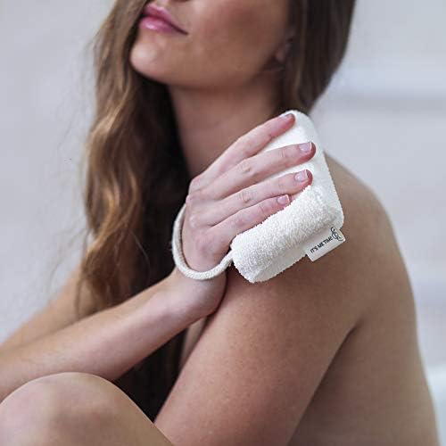 DAILY CONCEPTS Daily Body Scrubber, Soy-Based and Organic Cotton. The Bath Sponge Deeply Cleanses The Skin and Creates A Rich Foamy Lather. The Outer Texture Provides A Gentle Exfoliation - Pack of 3