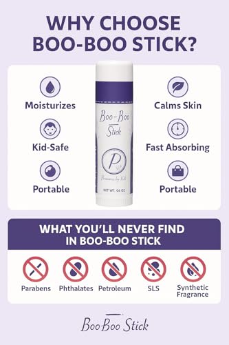 Boo-Boo Stick | Soothing Bug Bite Relief | Safe for Kids | Plant-Based Essential Oil Blend | Itchy Skin Relief | After Bite Treatment | Travel Size Roll-On| Chafe Stick