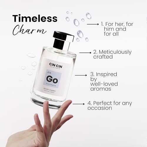 Cin Cin Velvet Cherry Perfume for Women and Men - Gourmand 415 EDP 100ml Inspired by T.F's Lost Cherry Perfume - Long-Lasting, Paraben-Free, and Concentrated Eau De Parfum Fragrance