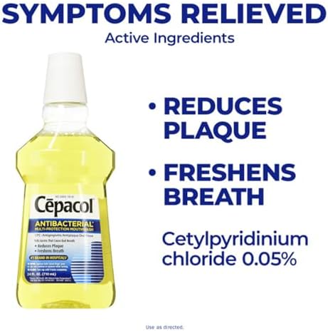Cepacol Antibacterial Mouthwash, Gold, 48oz (2X24oz)