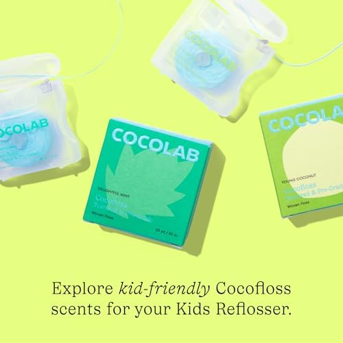 Kids Reflosser, Reusable, BPA-Free Flosser for Children with Sticker Pack, Dentist-Designed Eco-Friendly Oral Care Tool, Floss Holder for Healthy Teeth (Floss Not Included)
