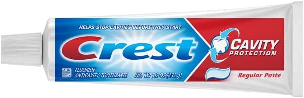 Crest Fluoride Anticavity Toothpaste, Prevents Cavities Before They Start, Regular Paste, 8.2 Ounce (Pack of 5)