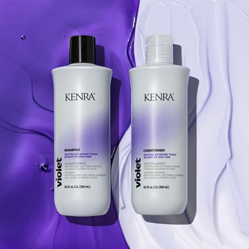 Kenra Violet Conditioner | Eliminates Brassy Tones | Purple Pigment + Deposit | Neutralizes Yellow | Moisturizes Processed Hair | Enhances Vibrancy of Blonde or Gray Hair | Color Safe