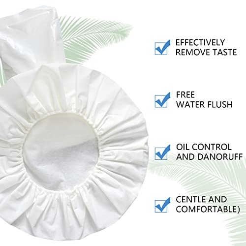 Hicarer 15 Pcs Waterless Shampoo Caps for Elderly Women Bedridden Patients Rinse Free Dry Hair Washing Microwaveable Shower Disposable Dementia Product Essentials for Post Surgery and Hospital Stays