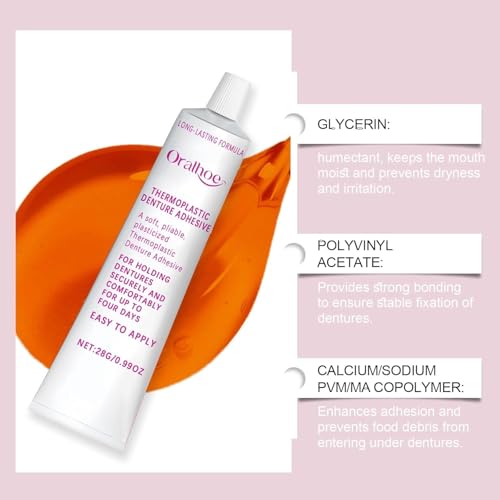 JEREMYTIS Thermoplastic Denture Adhesive, JEREMYTIS Denture Adhesive (1PCS)