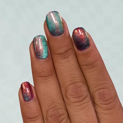 ILNP Hypnosis - Orange to Teal Magnetic Shimmer Nail Polish - Vegan, Cruelty Free, Non Toxic