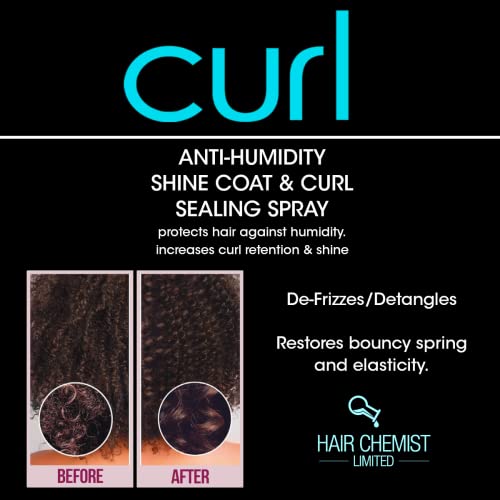 Hair Chemist CURL Anti Humidity Shine Coat & Curl Sealing Spray 8 oz.