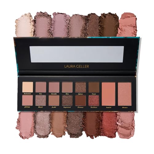 LAURA GELLER NEW YORK Laura's Essentials Blushing & Blissful 12 Multi-Finish Eyeshadows 1 Highlighter, 1 Blush Full Face Palette