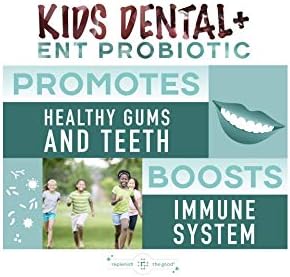 Children's Dental Probiotic Chewables - Digestive & Immune Support - Oral Probiotics for Healthy Teeth and Gums, Bad Breath & ENT Support - Cherry-Pomegranate Flavor (60 Count)