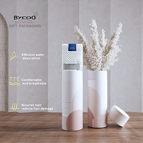 Large Microfiber Hair Towel Wrap for Women, Anti Frizz Drying Towel, Fast Dry Turban Wet Hair, Long, Thick, Curly Super Absorbent Soft Towels - White X-Large