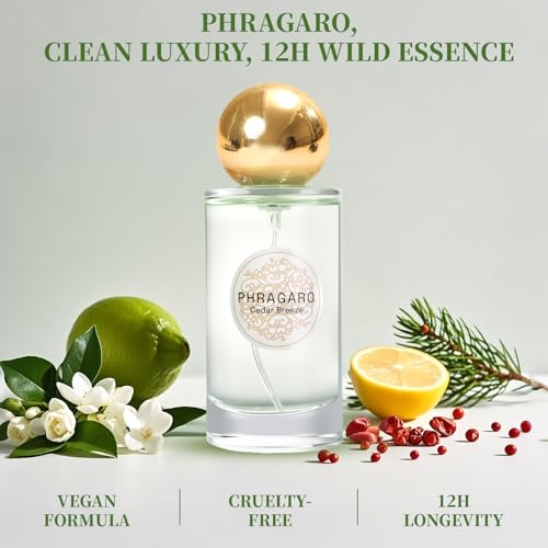 Cedar Breeze Floral Perfume Spray - Vanilla, Citrus, Amber, French Freshness, Eau de Toilette Long-Lasting Fragrance for Unisex, Luxury Perfume1.7 Fl oz (Spray 50ml)