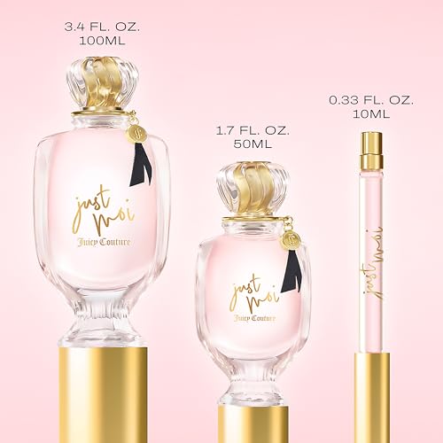 Juicy Couture Just Moi Eau de Parfum Spray for Women, Amber Vanilla Perfume with Cacao Blossom, Magnolia & Musk, Long-Lasting Scent