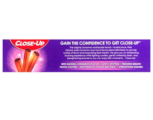 Close-Up Cinnamon Anticavity Flouride Toothpaste 6 Ounce (Pack of 3)