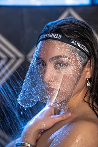 Keeps your face dry while your showering & shampooing. Any reason to keep your face dry while in the shower.