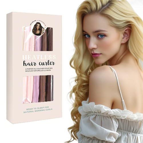 Heatless Curling Rod - Heatless Hair Curler for Overnight Curls, Soft Hair Curlers to Sleep In, Heatless Curlers for Women, No Heat Curls for Short Hair & Long Hair (Mixed color, 10 IN)