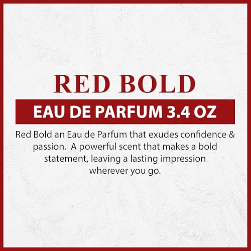 L'ORIENTALE FRAGRANCES Red Bold Eau De Parfum Spray for Men, 3.4 Ounce