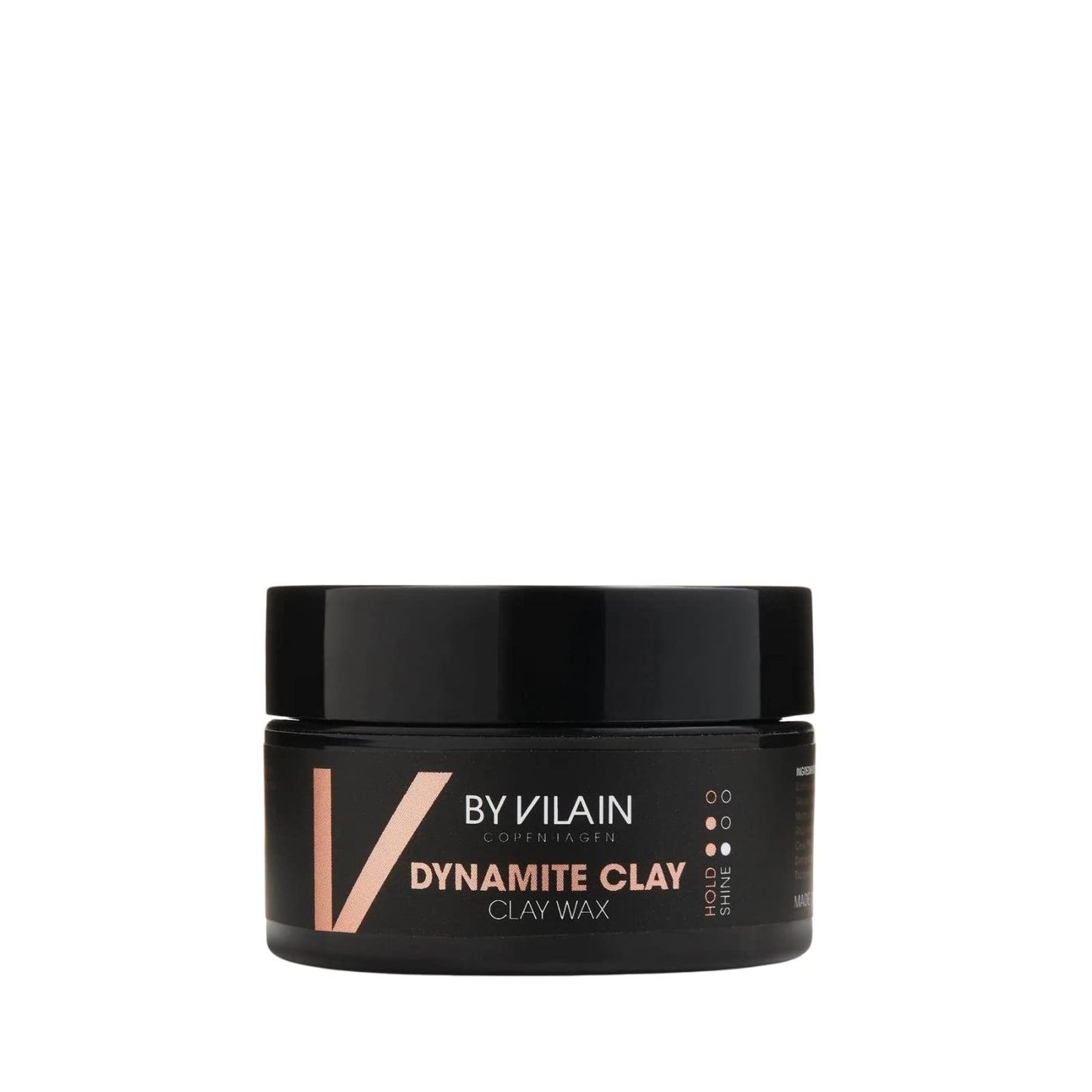 By Vilain Dynamite Clay - Professional Hair Styling Wax Super Strong Hold, Matte Finish For All Hair Types Molding Sculpting Pomade Easy to Style for Fullness & Texture Smoothing & Slick Paste 15ml