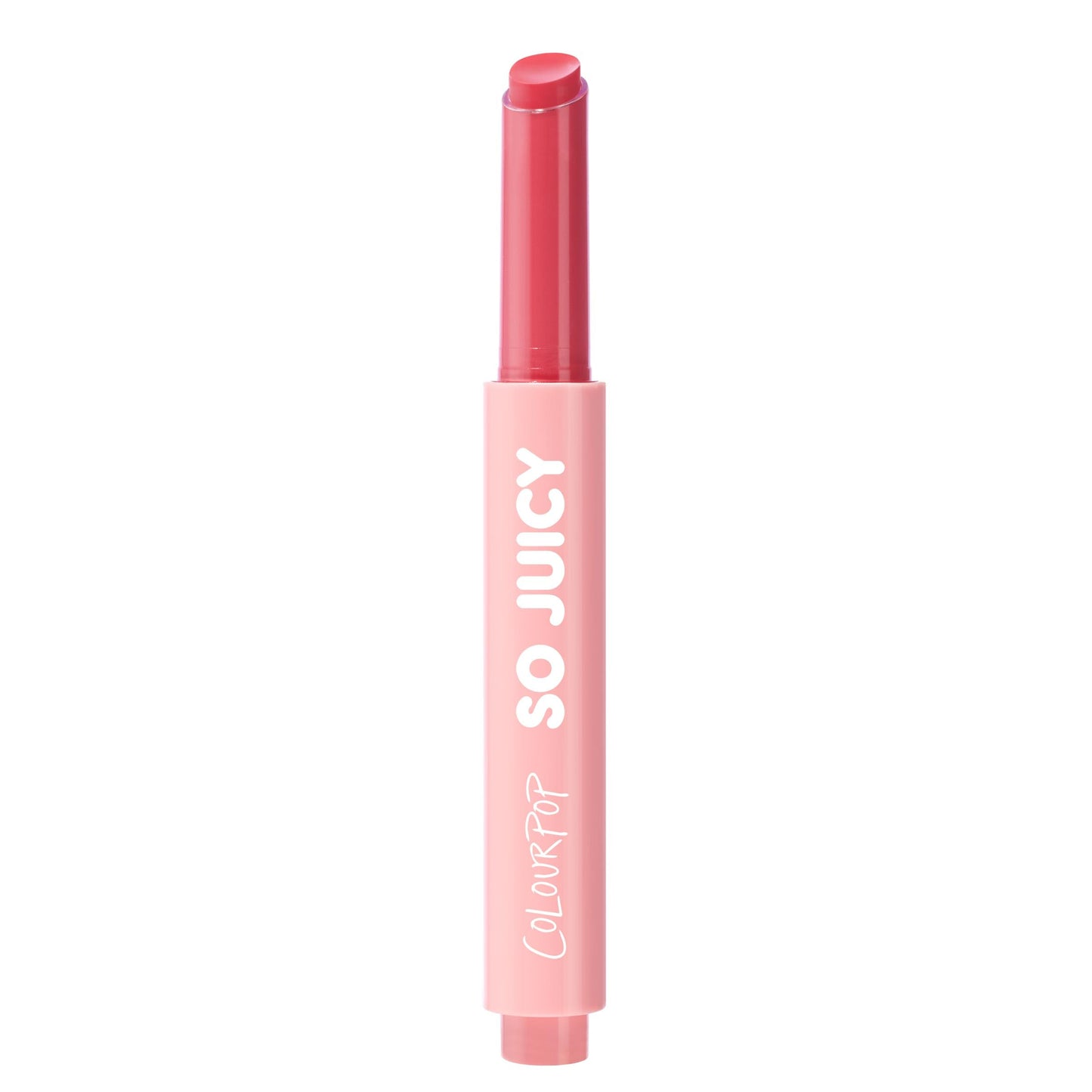ColourPop So Juicy Plumping Lip Gloss Balm - Hydrating Lip Gloss & Balm Hybrid with Peptides - Non-Sticky Formula - Visibly Plumps Lips & Delivers Buildable Color - Guava Glaze (0.07 oz)