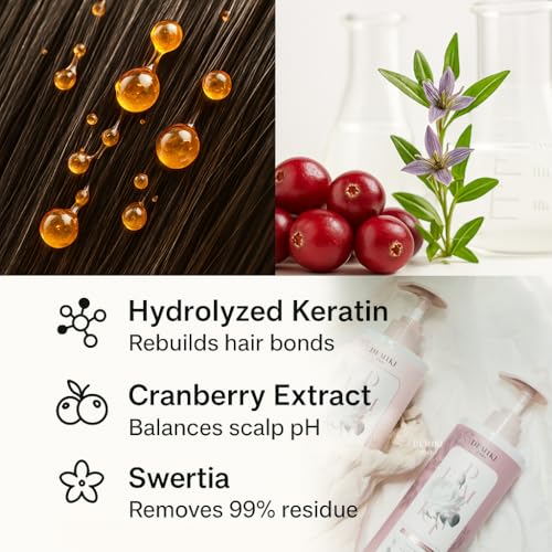 Japanese Shampoo and Conditioner Set for Women,Sulfate Free Shampoo for Oily Hair,Paraben Free,Dye Free,Organic Rose Scent,Clarifying Shampoo Moisturizing and Refreshing Natural Hair Care,32oz