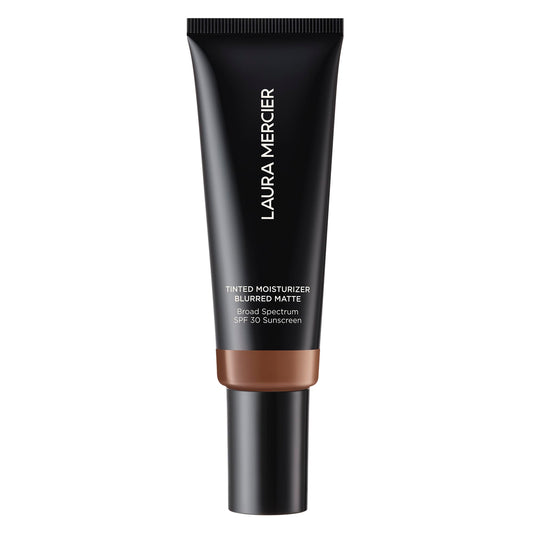 Laura Mercier Tinted Moisturizer Blurred Matte with SPF 30: 24HR+ Shine Control and Blurring, Long Lasting, Sheer to Light, Buildable Coverage, Blurs the Look of Pores, Skin Tint, 6N Umber