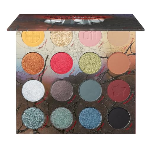 ColourPop x Stranger Things Chapter One Eyeshadow Palette - Retro Makeup Palette with Matte, Metallic & Pearlescent Finishes - Buildable & Blendable Formula with Long-Lasting Pigment (0.5 oz)