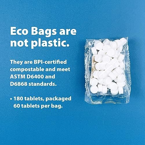 Chewtab Advanced Whitening Toothpaste Tablets with Nano-Hydroxyapatite 180 Count Refill (Peppermint)