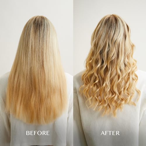 Kristin Ess Hair 1 Inch Titanium Curling Iron for Beach Waves, Small to Medium Curls for Short Hair, Ionic Technology, Fast Heat, Dual Voltage, Auto Shut-Off