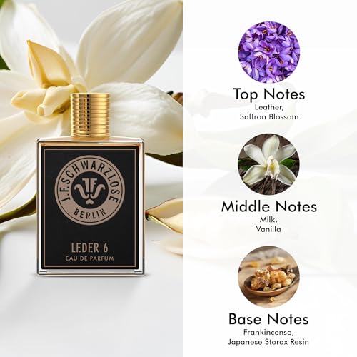 Leder 6 - Unisex EDP Spray Fragrance - Long Lasting and Captivating Perfume with Bergamot, Lemon, Orange Blossom, and Nutmeg - Body Spray with Incredible and Unique Scent - 3.4 oz