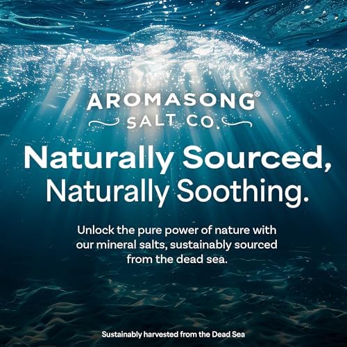 Aromasong Magnesium Flakes for Bath from The Dead Sea- 4 LB Resealable Pack Magnesium Chloride Flakes -Organic Bath Salt Relaxing Mineral Soak (Packaging May Vary)