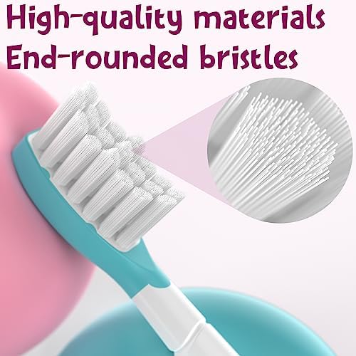 Kids Replacement Toothbrush Head for Sonicare: Ofashu Children Sonic Electric Toothbrush Brush Head for Philips 6321 6340 6032/94 6042, 8 Packs for Boys Girls 7+, Pink & Green