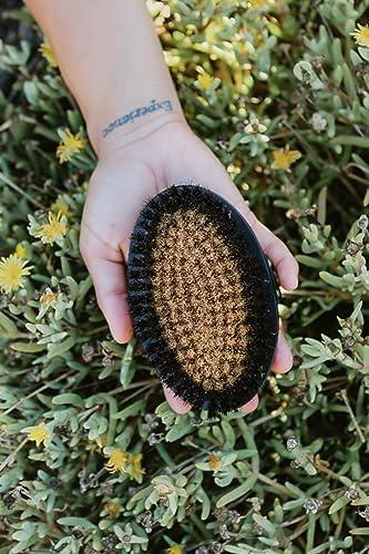 Ionic Copper Dry Brushing Body Brush for Lymphatic Drainage, Exfoliating Body Dry Brush for Radiant Skin, Dry Skin Brush for Cellulite, Blood Circulation Improvement, Reduce Stress