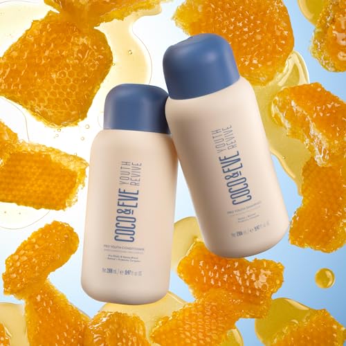 Coco & Eve Pro Youth Shampoo & Conditioner. For Strength, Shine, Volume and Healthy Scalp. With Honey, Retinol, Prebiotics. (9.47 fl oz / 280 ml)