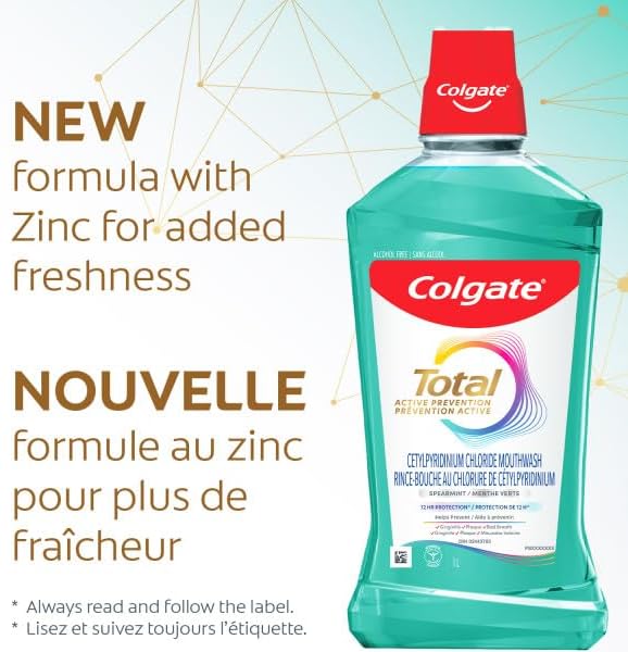 Colgate Total Advanced Pro-Shield Mouthwash, Spearmint 33.8 oz