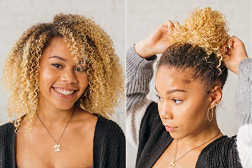 Large Hair Ties for Thick, Heavy or Curly Hair - Non-Slip, Non-Damage, Seamless Women's Ponytail Scrunchies - Black, 8 Pcs