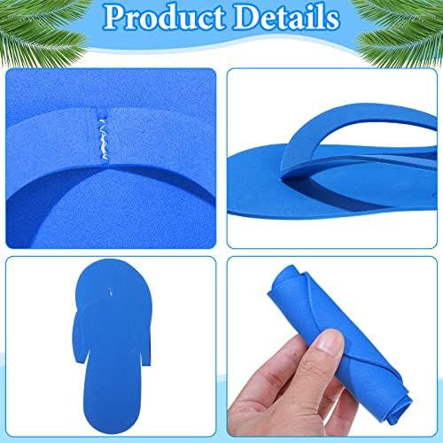 Janmercy 90 Pairs Pedicure Slippers for Guests Foam Disposable Flip Flops Pedicure Shoes Sandals Bulk for Women Spa Party Supplies, 6 Colors, 4. 53 x 10. 43 Inches