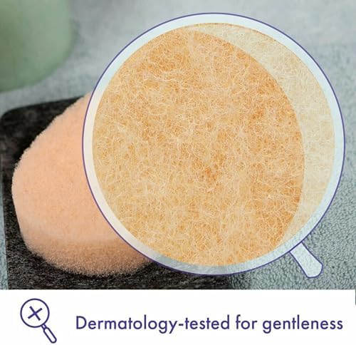 Buf-Puf Multi-Pack Exfoliating Sponges – Facial and Body Cleansing, Dermatologist Developed – 3 Pack