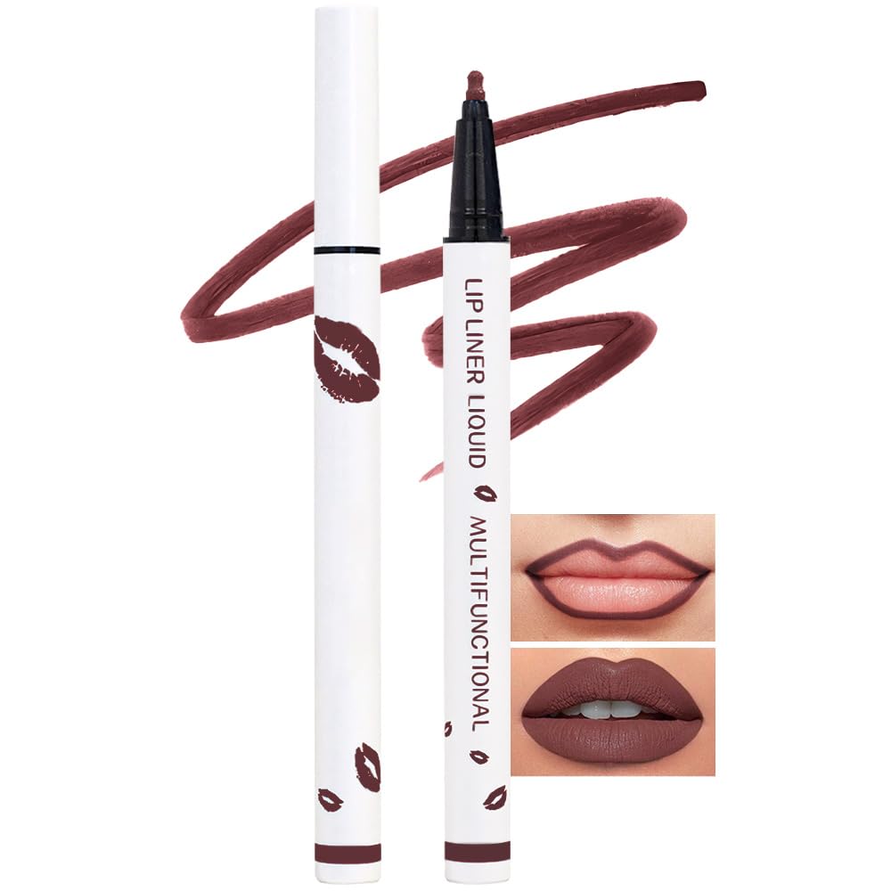 Kaely Matte Lip Tint Stain Marker Pen,2in1 Liquid Lipstick & Lip Liner Pencil,Long Lasting Waterproof 24 Hour Lip gloss for Women,tinta para labios labiales mate 24 horas originales,11