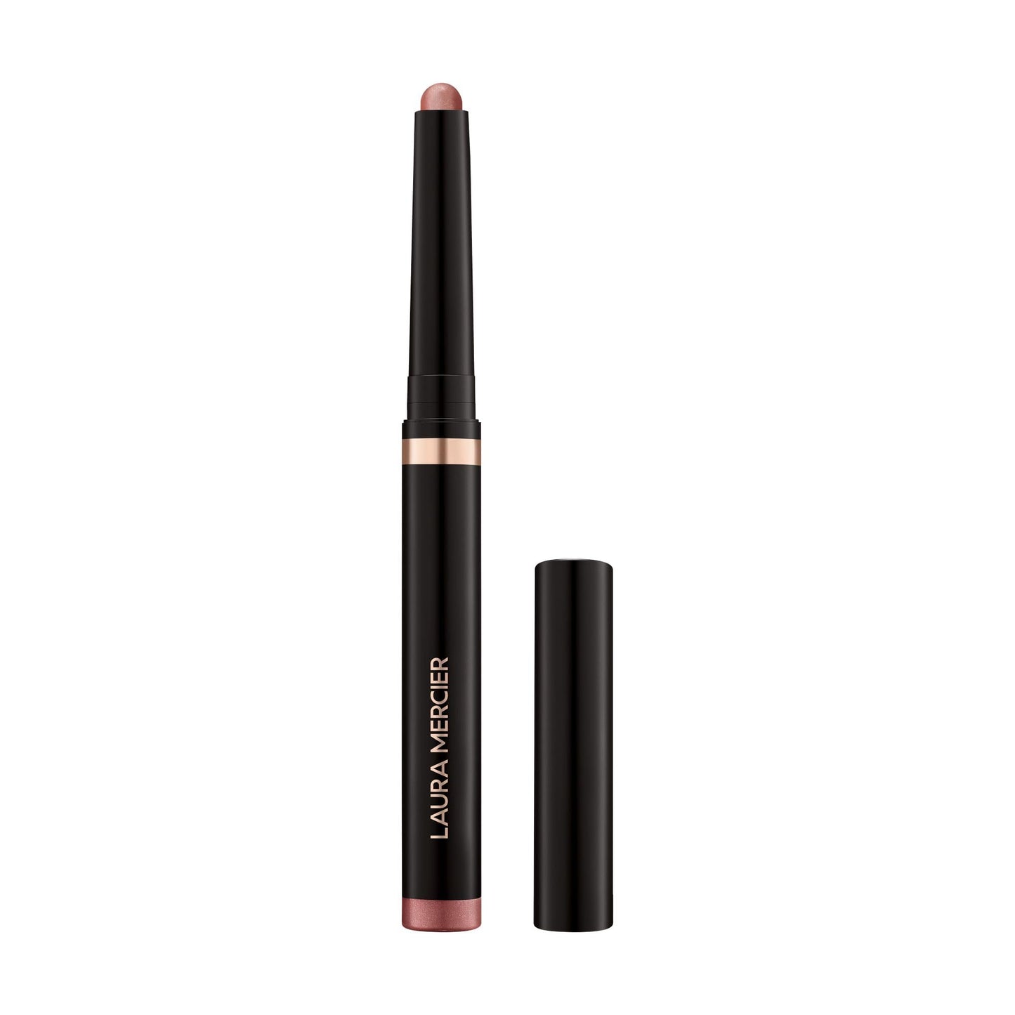 Laura Mercier Caviar Stick Cream Eyeshadow: Shimmer Finish, 24HR Wear, Long Lasting, Rich Color, Easily Blendable and Buildable, Waterproof, Hyaluronic Acid Infused, Eyeshadow Stick Set, Strike a Rose