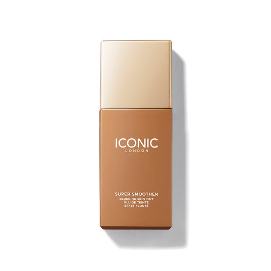 ICONIC LONDON Super Smoother Blurring Skin Tint | Light to Medium Coverage, Hydrating, Ultra-Lightweight Tinted Moisturizer, Cruelty-Free, Vegan Makeup (Neutral Tan) 1.01 Fl oz
