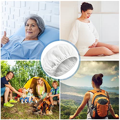 Hicarer 15 Pcs Waterless Shampoo Caps for Elderly Women Bedridden Patients Rinse Free Dry Hair Washing Microwaveable Shower Disposable Dementia Product Essentials for Post Surgery and Hospital Stays