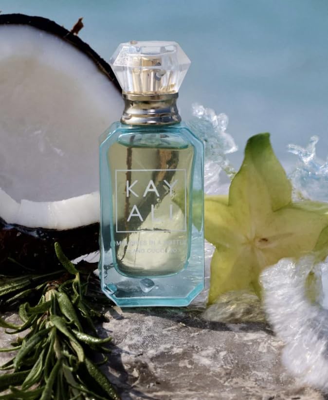 KAYALI Maldives in a Bottle Ylang Coco | 20 Eau de Parfum - 10ml Deluxe Mini + Bonus Nest NY Sicilian Tangerine Body Cream, 30 ml, Clear