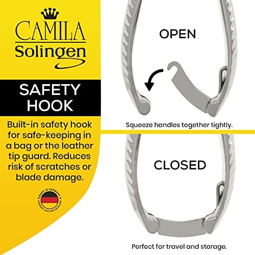 CS13 Large Heavy Duty Toe Nail Clipper for Thick Toenails, Manicure & Pedicure, Double Barrel Spring. Super Sharp Trimmer Curved Stainless Steel 20mm Blade Made in Solingen, Germany