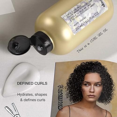 Davines This is a Curl Gel Oil | Curly Hair Gel |8.45 Fl Oz