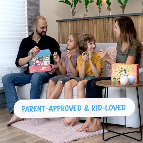 COSMETICS STORIES-Superhero Bath Bombs for Kids with Surprise Inside - Organic, Gentle, and Mess-Free Bath Time Fun for Kids - Vibrant Colors and Amazing Scents - Amazing Gift for Superhero Fans